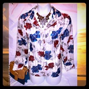 🔹Beautiful Sheer Blouse🔹 by Karen Scott